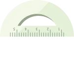 Protractor Style Ruler SVG Icon